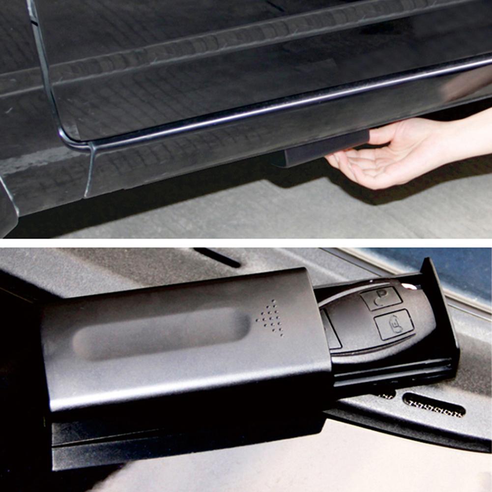 Портативный ящик для хранения ключей, магнитный креативный чехол для хранения ключей, скрытый черный, для улицы