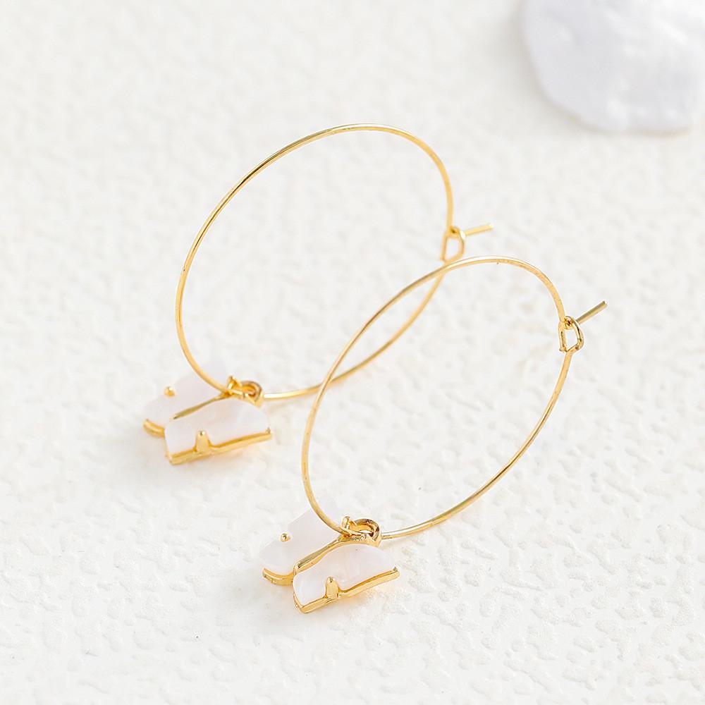 And Unique Stylish Butterfly Earrings Womens Geometric Jewelry Alloy