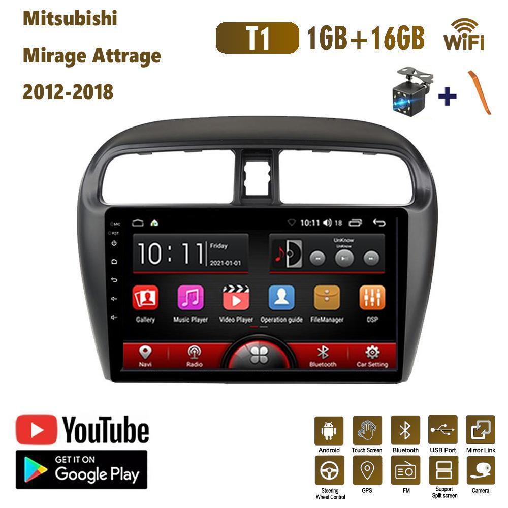 9-дюймовый автомобильный радиоприемник Carplay для Mitsubishi Mirage Attrage 2012-2018 автомобильный мультимедийный видеоплеер GPS-навигация WIFI 2 + 32 ГБ