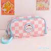 Cute Plaid Large Capacity Pencil Cases Kawaii Pouch Bag Box Back To School Supplies Korean Organizer Stationery