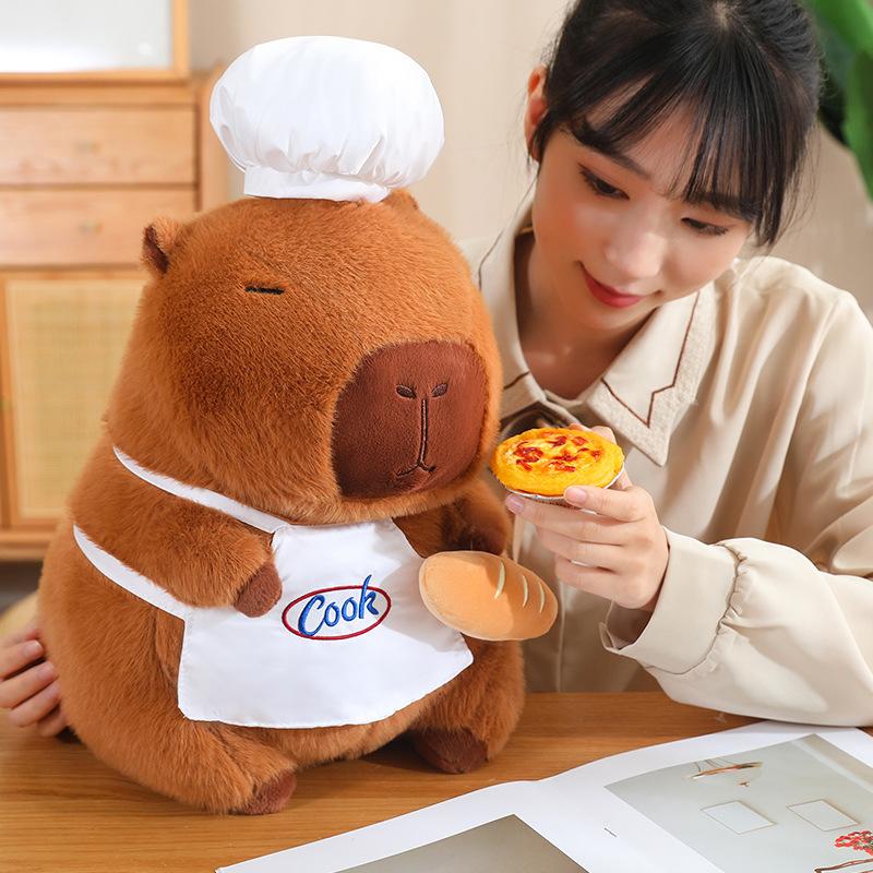 Chef Kapibara Capybara Plush Doll Child Birthday Gift Children Hold Sleeping Doll For Girls