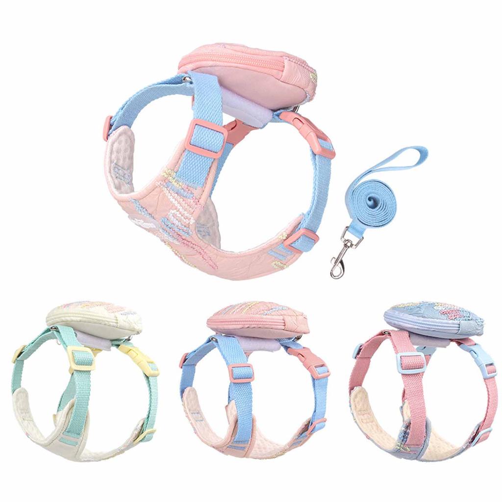 Pet Leash & Puppy Backpack Set, Dog Chest and Back with Leash, Outdoor Walking for Small Dogs