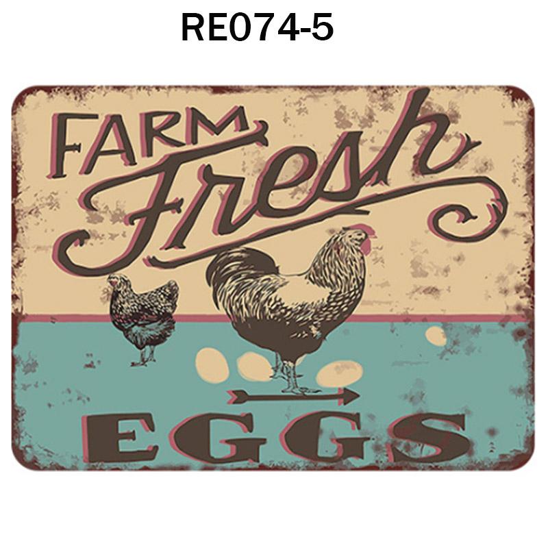 Happy-Hens свежие яйца металлическая жесть плакат куры фермерский магазин плакат винтажный ресторан настенный декор ретро таблички знаки 2030 см