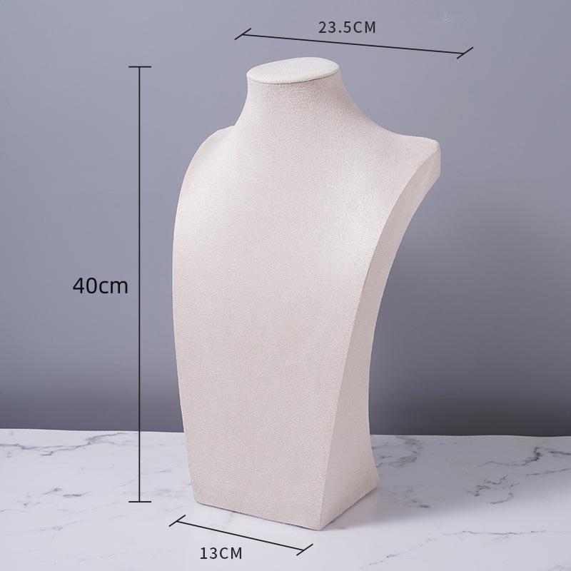 Flannel Necklace Display Stand - Portrait Jewelry Holder