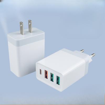 Новое зарядное устройство для мобильного телефона PD20W+2.4A с четырьмя портами, специально для американского рынка, многопортовый USB-адаптер для быстрой зарядки A+C