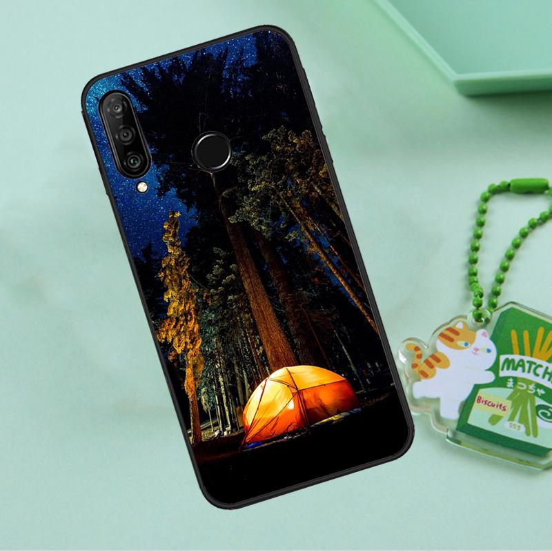 Кемпинг Природа Горы Для Huawei Nova 12s 12i 11i 7i 8i 9 10 SE Y91 Y90 Y60 Y70 Y72 Y61 P60 Pro P30 P40 Lite Чехол
