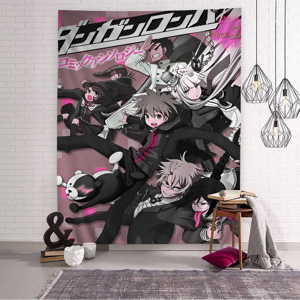 Аниме Danganronpa горячий Аниме Гобелен Подвесной Таро Хиппи Настенные Ковры Комната Настенные Листы