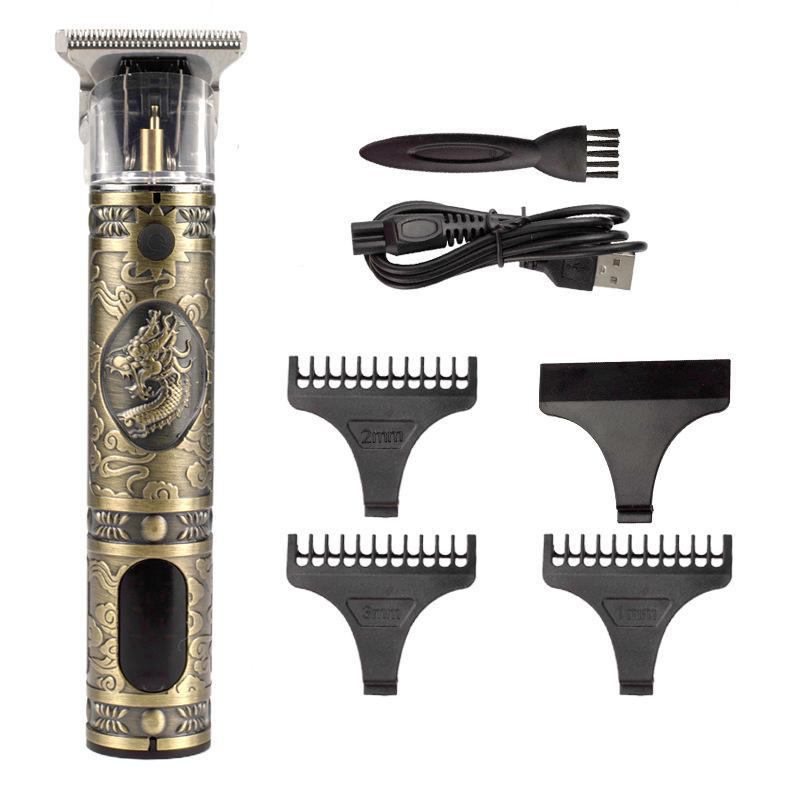 T9 LCD Display USB аккумуляторная электрическая машинка для стрижки волос - профессиональный инструмент для карвинга и тримминга