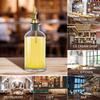 Olive Oil Dispenser Bottle 11.8oz Coffee Syrup Dispenser Cooking Oil Dispenser with Automatic Gold Spout for  Kitchen Coffee Bar