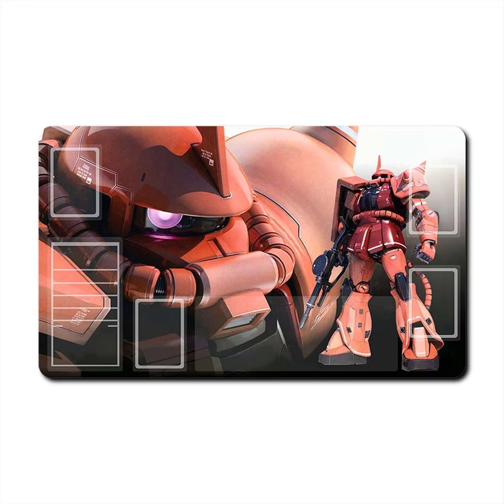 Anime Gundam Game Card GCG DIY Playmat Freedom GQuuuuuuX Sazabi Aerial Zag Barbat