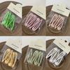 Barrettes Geometric Hair Clip Candy Color Hairpin Water Drop Duckbill Waterdrop Shape Hairpins