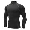 Sillictor Long Sleeve High Neck Compression Power Stretch Sports All UV Size Men's Top, Undershirt, Season, Protection, Cooling, Quick-Drying,