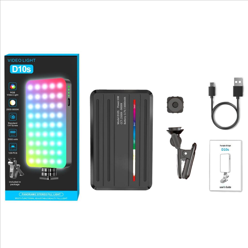 Портативный RGB-светильник для мобильной съемки и видеоблогинга.