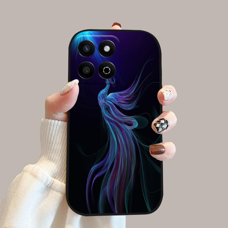 Мультяшный чехол-книжка для Honor 200 Smart Case X7c 4G Силиконовый мягкий ТПУ чехол для телефона для Honor Play 60 Plus 5G Защитный чехол Funda Cases