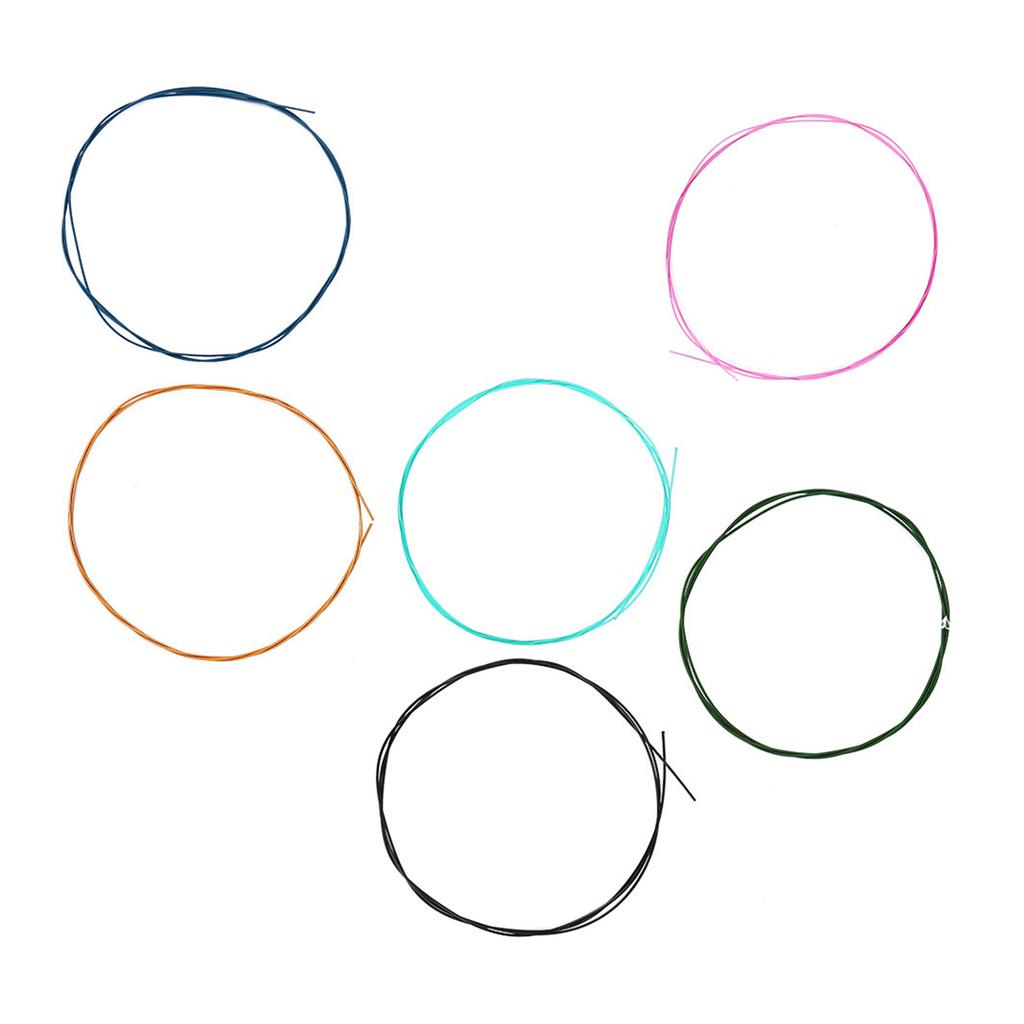 Набор из 6 шт. Цветные струны из сплава и нейлона нормального натяжения для классической гитары