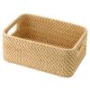 Плетеная корзина MUJI из ротанга, ширина 15 x глубина 22 x высота 9 см, 47028454, натуральная ручка, штабелируемая, (В) Прибл.
