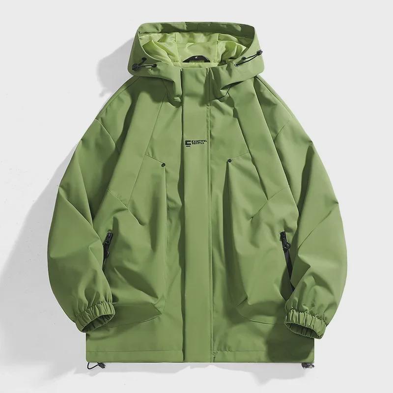 2024 Men's and Women's Trendy Multi-Pocket Outdoor Jacket - Three-Proof, Solid Color, Autumn/Winter Coat