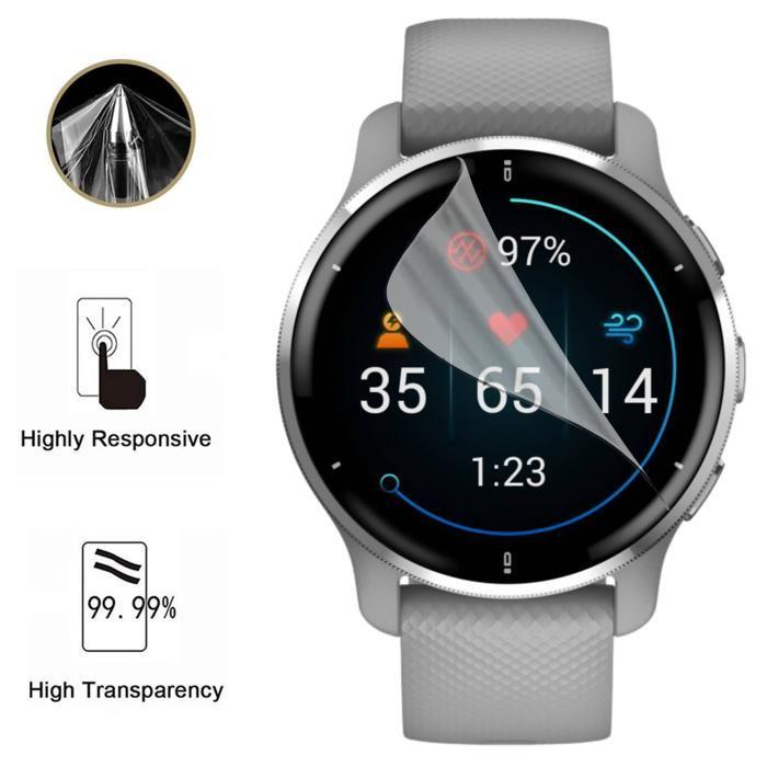 Protection écran pour Garmin Venu 2s - 40mm [Pack 6] Film Plastique Protecteur Résistant Ultra Mince Phonillico