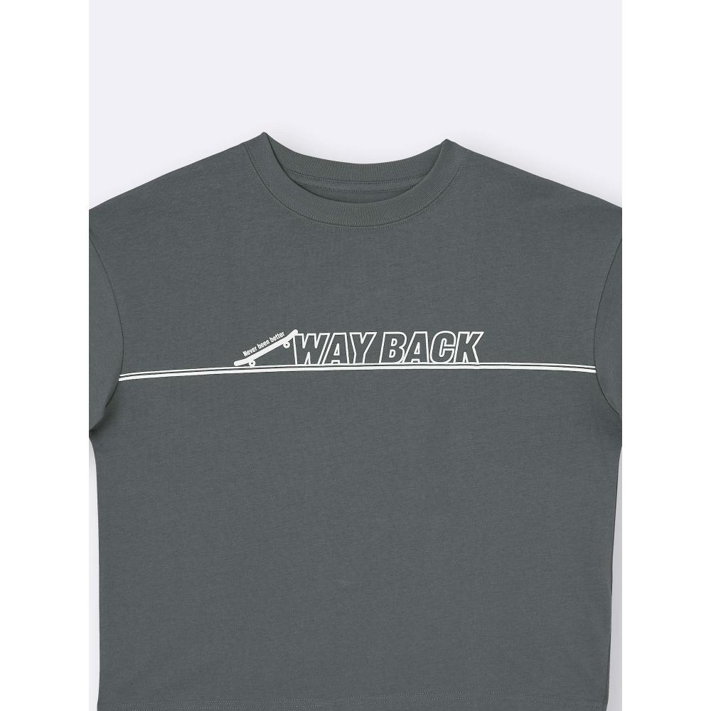 GU by Uniqlo Детский унисекс большой графический скейтборд T 