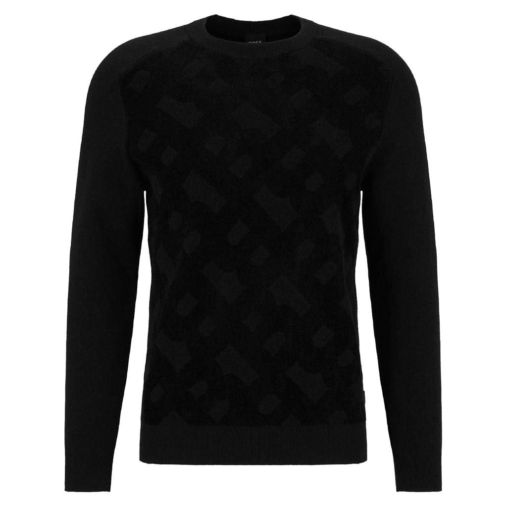 Boss Mens Regular Raglan Long-Sleeved Casual Sweater Top