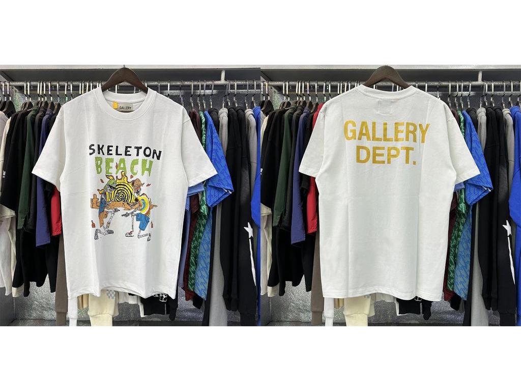 GALLERY DEPT American Tide Tie-Dye Graffiti Short-Sleeve T-Shirt