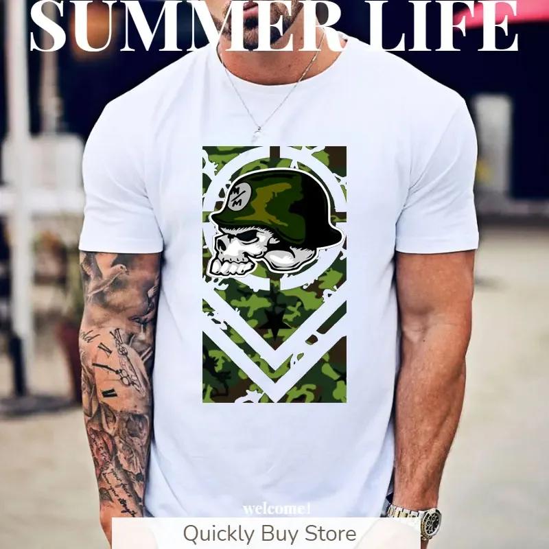 Футболки Metal Mulisha Skull Harajuku Army 100 Guaran Мужская одежда Мода Манга Женская блузка 2023 Женская футболка Y2k Графическая