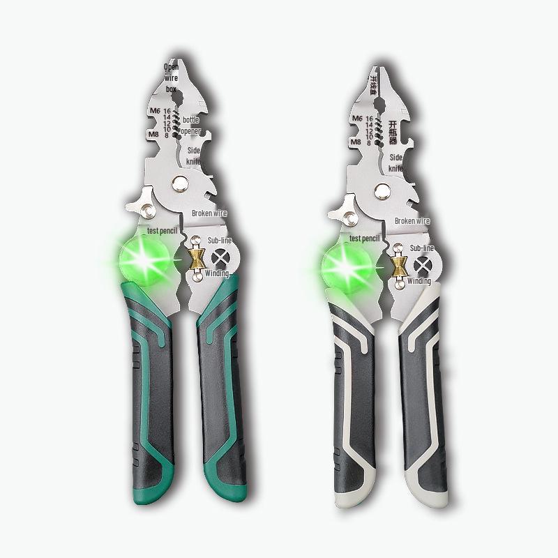 Многофункциональный стриппер для проводов Yingjie: Плоскогубцы электрика для зачистки, снятия изоляции, резки, опрессовки и тестирования.