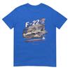 Футболка с дизайном F22 Raptor Vintageretro Collectable Design