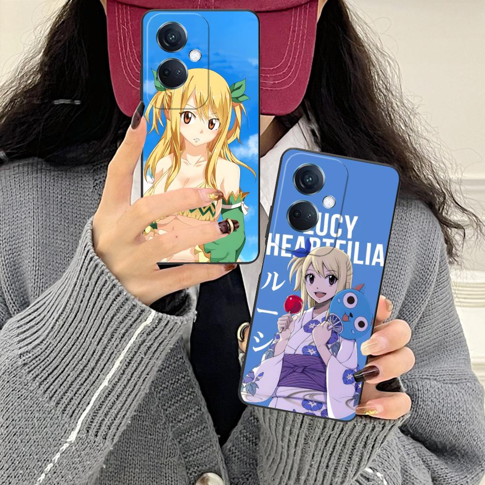 Чехол для мобильного телефона Fairy Tail Люси для OPPO Reno 14 13 12 11 10 9 8 7 6 5 F T Pro 5G Цветной Печатный Чехол Смартфона Роскошный
