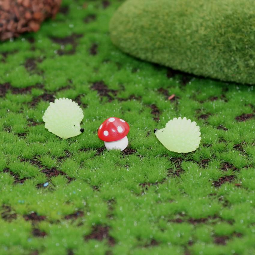 Luminous Cute Hedgehog Succulent Pot Ornaments - Creative Resin Plant Decorations