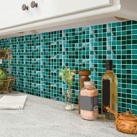 15шт 3D наклейка водонепроницаемая мозаика настенная анти-масло кухня ванная комната DIY декор