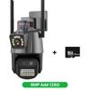 Новая 9-мегапиксельная IP-камера с тремя объективами, EU WIFI, 4K HD, двойной экран, PTZ-камера с автоматическим отслеживанием, камера видеонаблюдения, 4 МП, P2P, видеонаблюдение iCSee