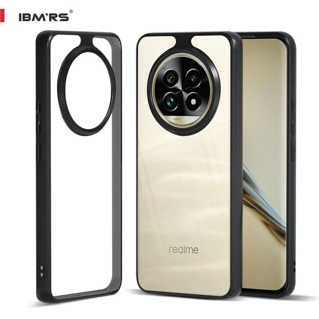 (Comes with wrist strap)IBMRS for Realme 13 Pro+ 5g Case,camo Clear transparent phone protection shell