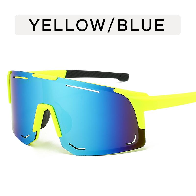 Женские спортивные солнцезащитные очки, модные очки для велоспорта, для мужчин, большая оправа, цельные зеркальные очки, очки для катания на лыжах и рыбалки