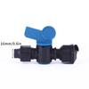 16/20mm Micro Irrigation Drip Tape Connectors Locked Hose Fittings Tee Repair Elbow End Plug Joints Greenhouse Coupler 1Pcs