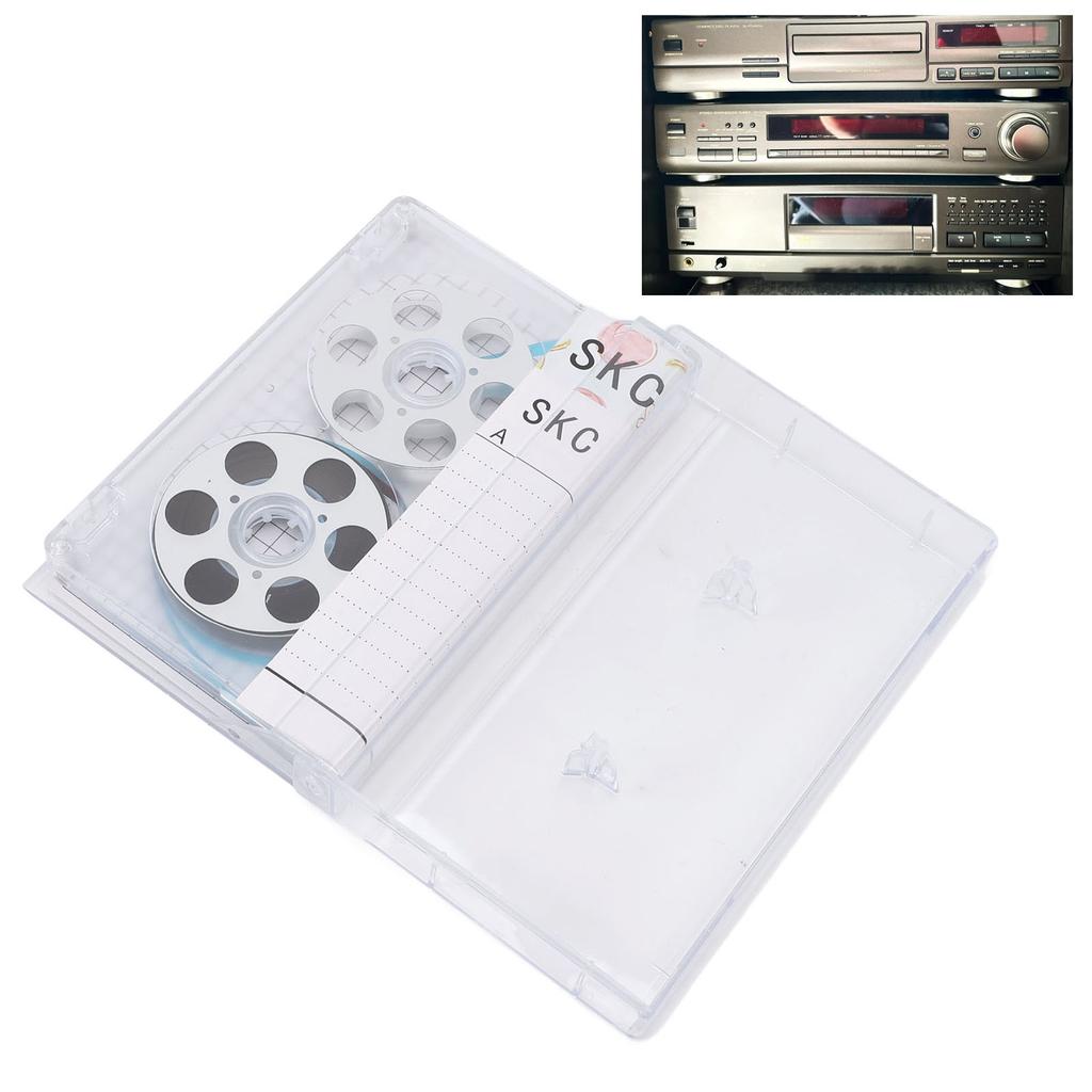 Reel to Reel Blank Cassette Tape 46 Minute Recording Time Low Noise Blank Music Cassettes for Recording Music