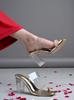 Shoetopia Стильные Прозрачные Детализированные Туфли на Блочном Каблуке для Женщин и Девочек