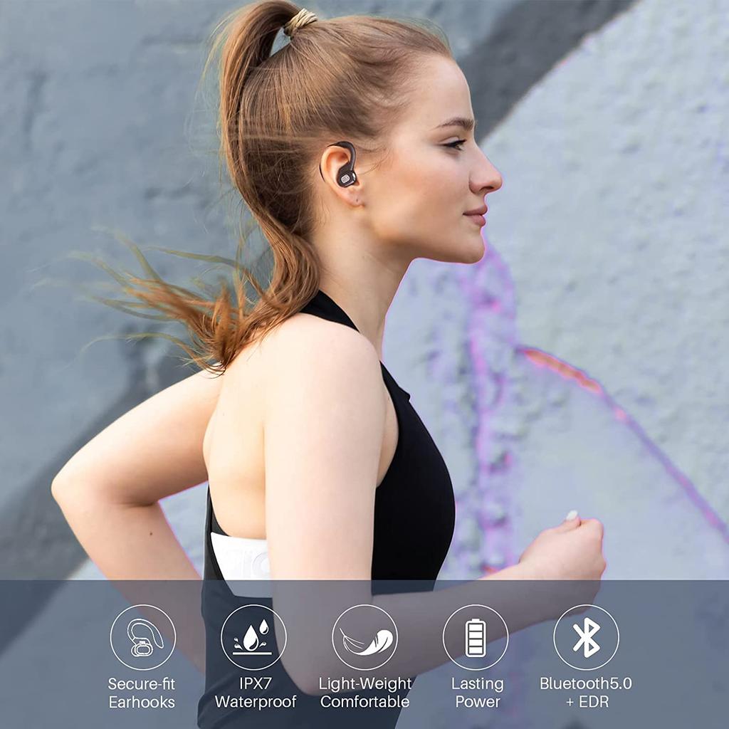 TWS 5.0 Wireless Headphone Waterproof HiFi Wireless Earphone Sport Stereo Headsets LED Display Bluetooth Earbuds With Microphone