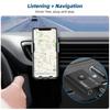 FONKEN Bluetooth-адаптер BT5.0, беспроводной аудиоприемник и передатчик, двойной функциональный разъем AUX 3,5 мм, USB-ключ для автомобильной гарнитуры с динамиком