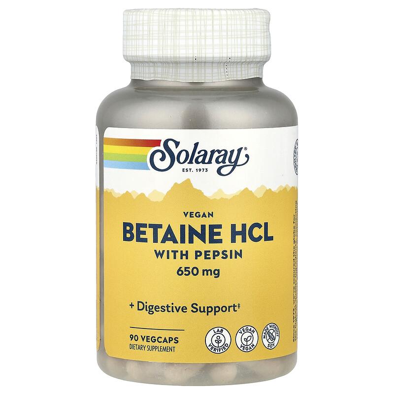 Betaine HCL with Pepsin, 90 VegCaps