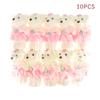 10Pcs 12Cm Bear Flower Bouquet Toy Cartoon Doll Foam Bouquet Gift Party Decor