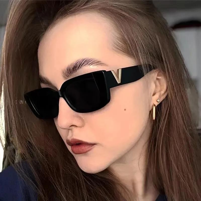 Новые маленькие прямоугольные солнцезащитные очки для мужчин и женщин, квадратные солнцезащитные очки, дорожные очки, винтажные ретро-очки, UV400, женские