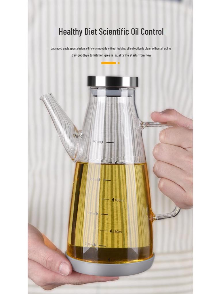 Leak-Proof Stainless Steel Oil & Vinegar Bottle for Kitchen