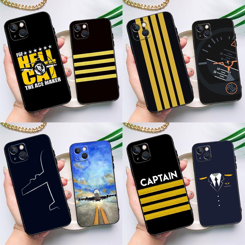 Airplane Pilot Epaulette Case For Xiaomi Redmi Note 14 Pro 13 12 11 10 15 Pro Plus Redmi 15C 14C 13C 10C 12C 15 Funda