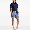 Polo Ralph Lauren SS24 Полосатые Повседневные Шорты с Завязками Средней Посадки Прямого Кроя Мужские шорты Синий 710936415-001