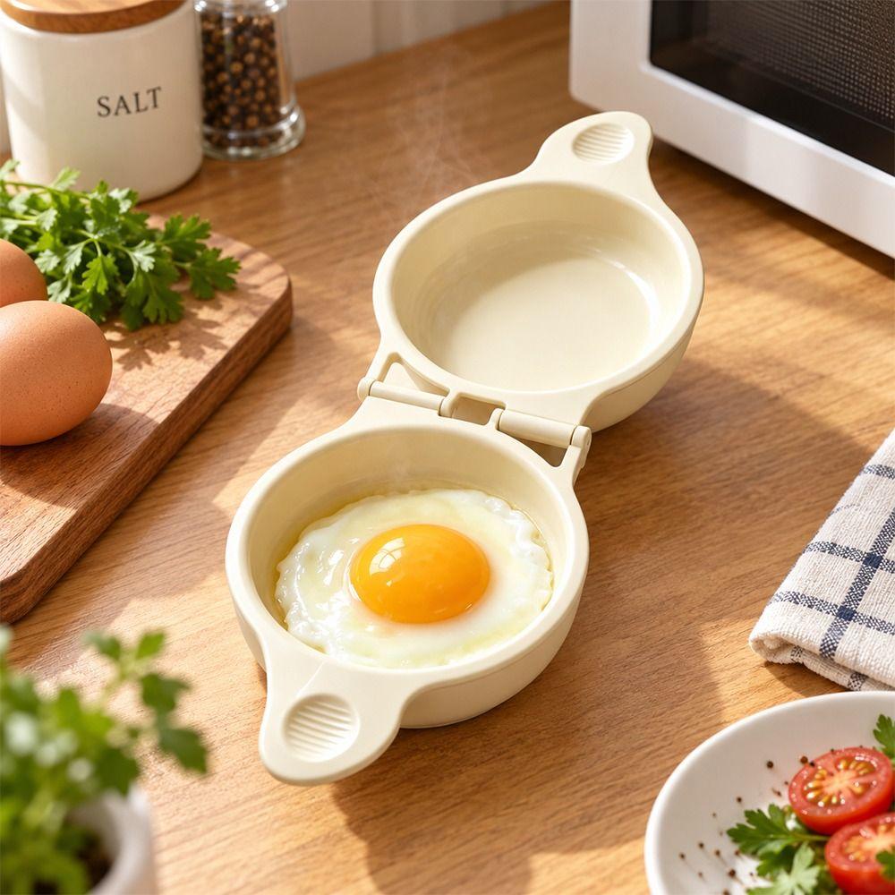 Food Grades Plastic Egg Steamer Non-Stick Steamed Egg Box Portable Egg Fryer Kitchen Gadgets