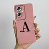 For Oppo A79 Case OPPO A79 5G Phone Case oppo A79 Cover OPPO CPH2553 Cute Initial Letters Square Silicone Shockproof Back Cover