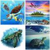 DIY Diamond Painting Animal Pictures Of Rhinestones Full Square/Round Diamond Embroidery Mosaic Turtle Fish Handmade Gift