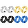 1 Pair Korean Fashion Ear Clip Non Piercing Earrings Fake Earrings for Men Circle Round Earring Punk Rock Style Jewelry Gift