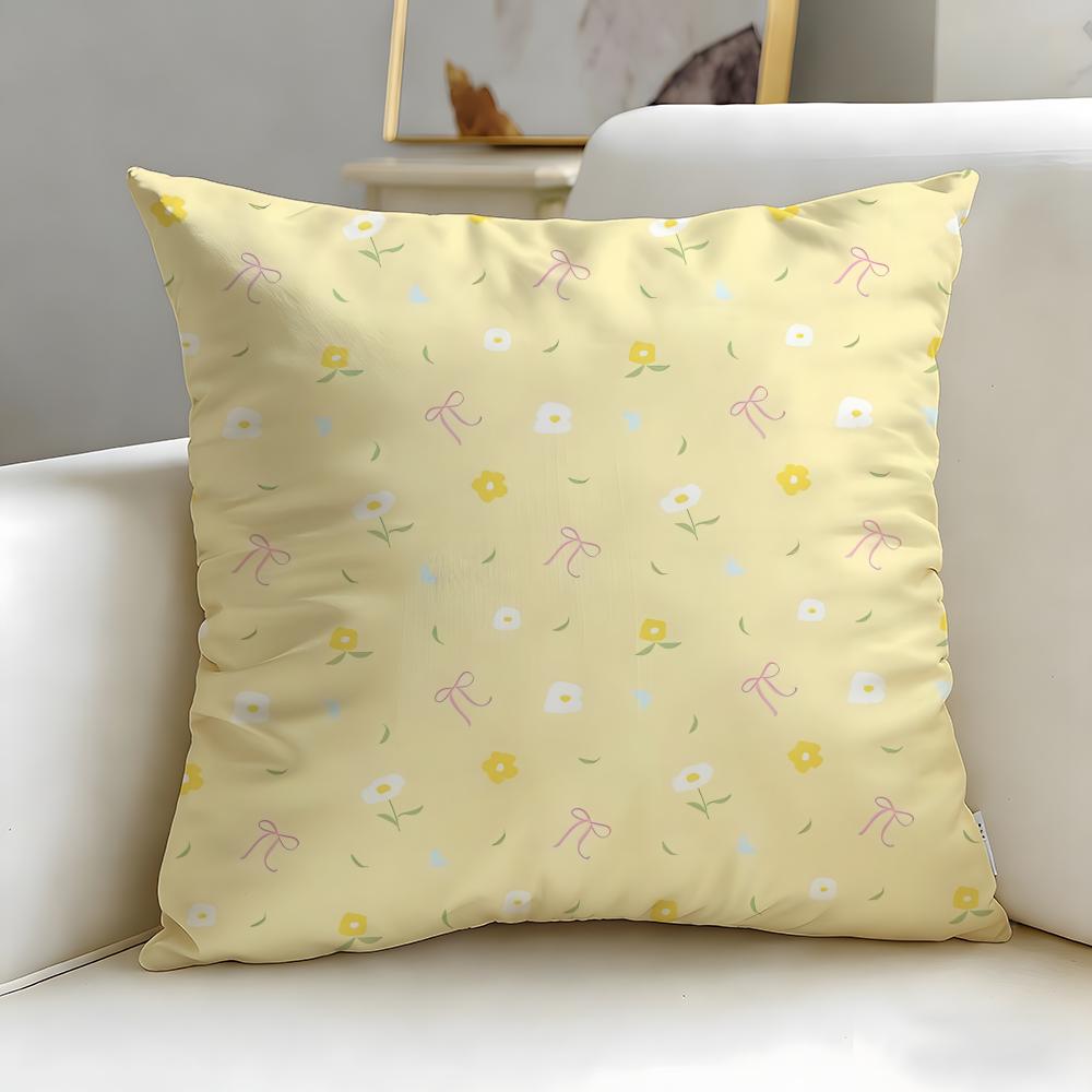 Style cute expression Cushion Cover Soft EasyWash Pillow Case Versatile for Couch Bed Travel and Office